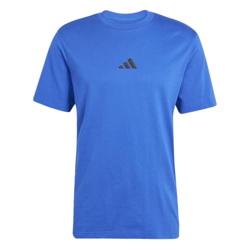 Thumbnail 6 de Camiseta adidas Uomo Essential Three Stripes Single Jersey de algodón con cuello redondo