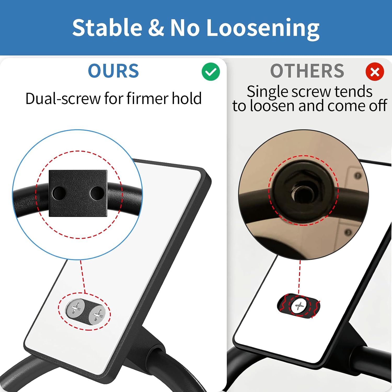 Detalle 2 de STWWO 104108011 Adhesive Towel Ring, Black Stainless Steel and Aluminum