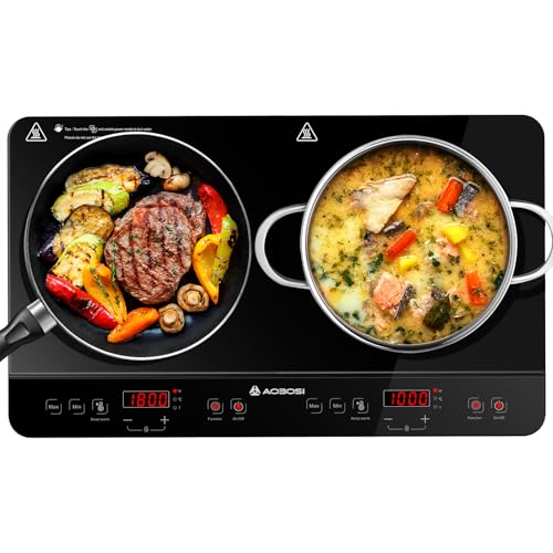 Detalle de AAOBOSI Double Induction Hob with Independent Dual Zones (2800W)