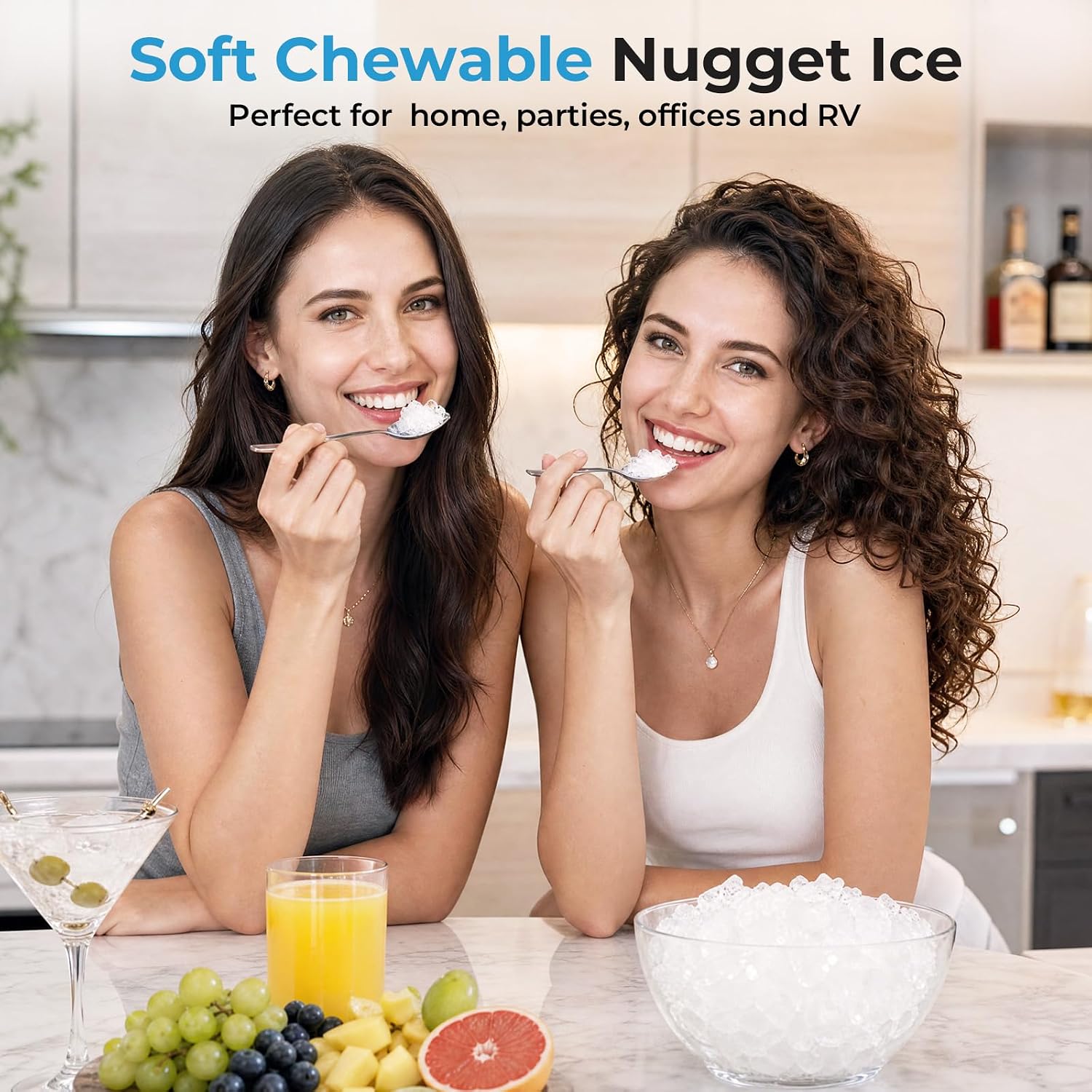 Detalle 1 de Antarctic Star HZB-15DN Nugget Ice Maker, Self-Dispensing and Self-Cleaning