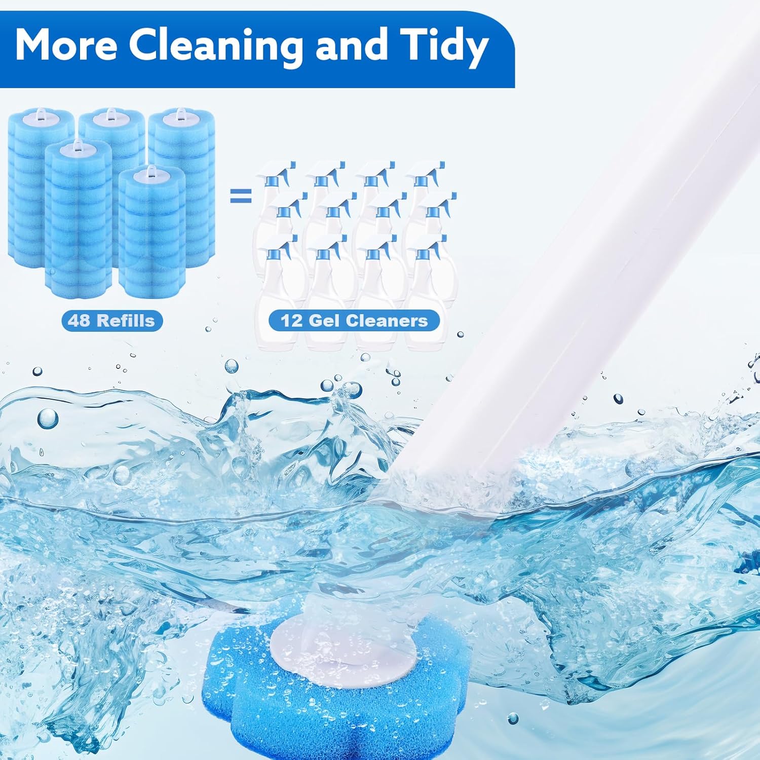 Thumbnail 3 de wlich Disposable Toilet Brush with 48 Refills