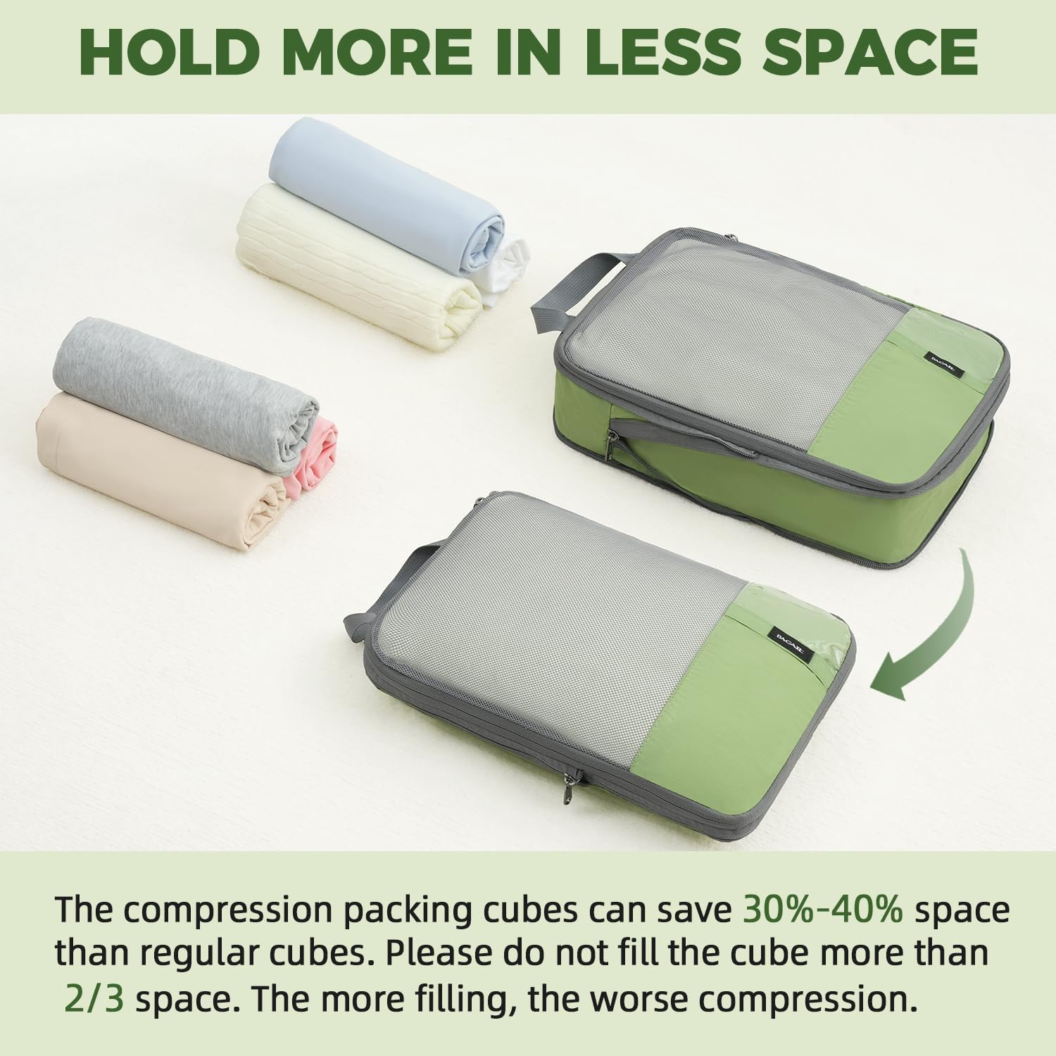 Thumbnail 6 de BAGAIL Compression Packing Cubes 6-Piece Set