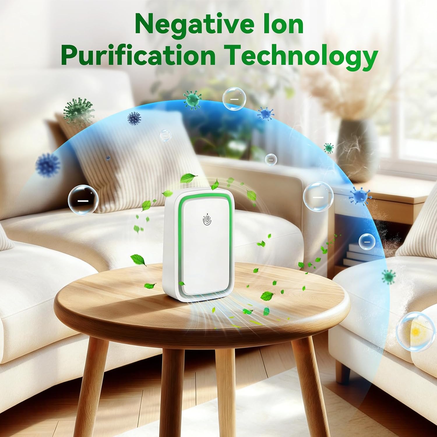 Detalle de Paztkoo 116 Plug-In Negative Ion Air Purifiers, 6-Pack with 3 Modes
