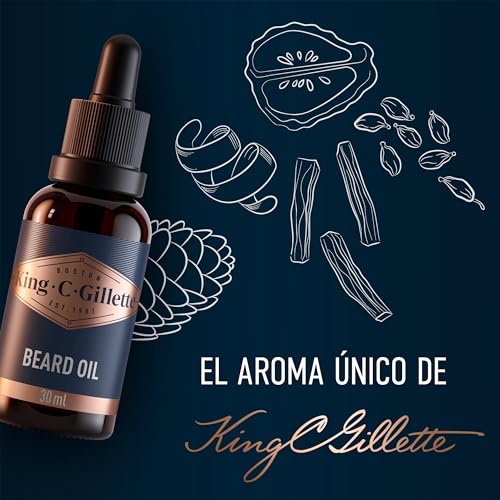Thumbnail 3 de King C. Gillette Aceite Para Barba 30ml 🌿 Suave y Aromático