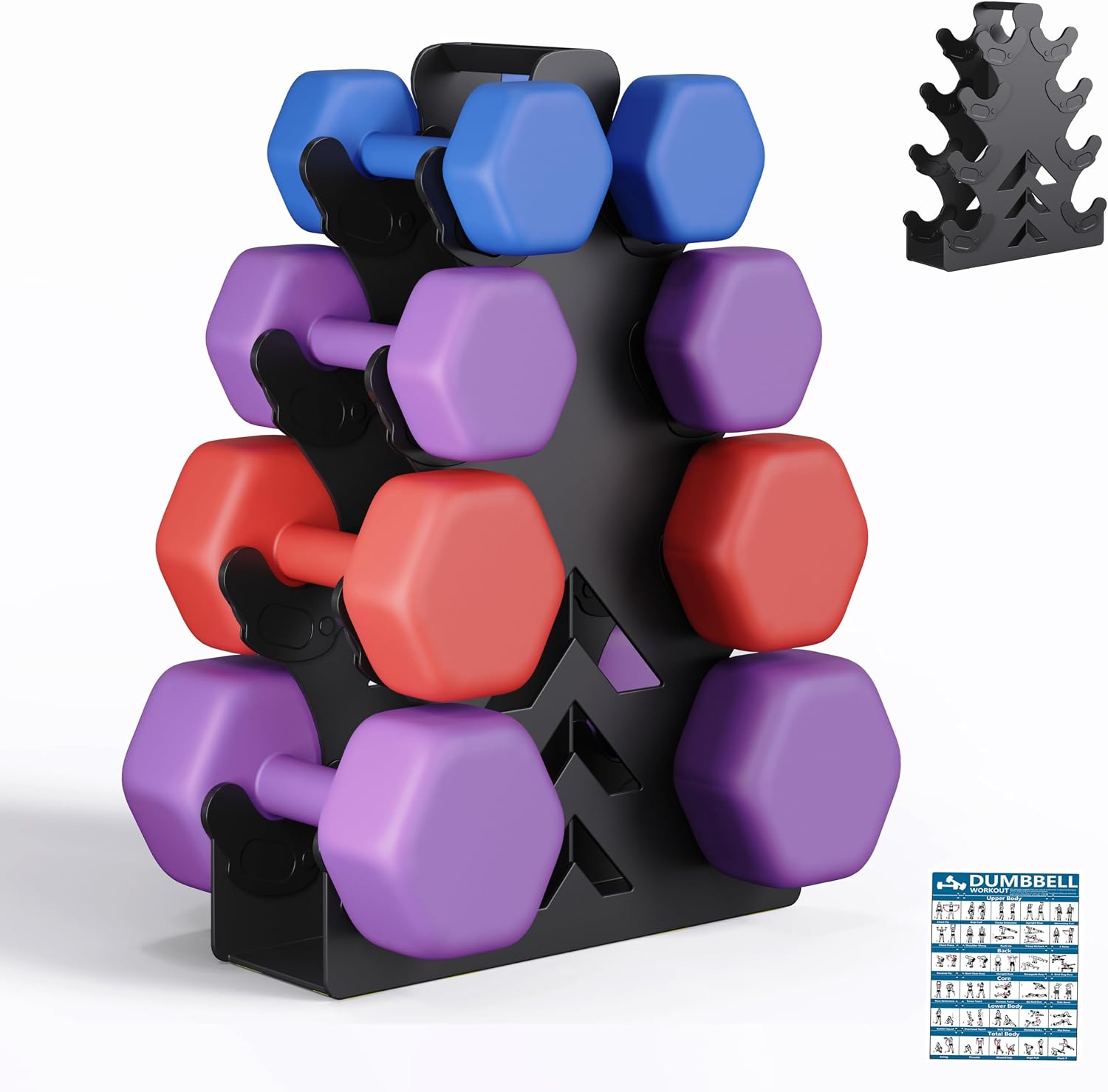 Detalle de Lovind Dumbbell Rack Stand โ Small weight rack ๐