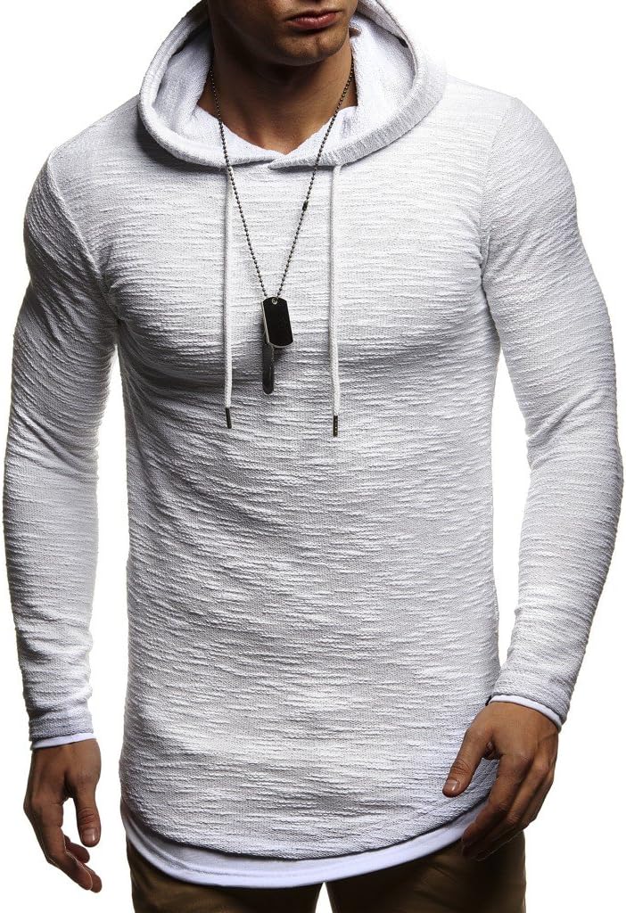 Thumbnail 4 de Leif Nelson LN-8120 felpa con cappuccio uomo a strati, maglione casual con cappuccio