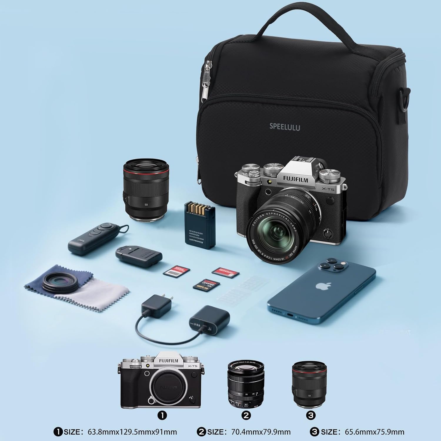 Detalle 2 de SPEELULU Kameratasche für DSLR & Systemkameras