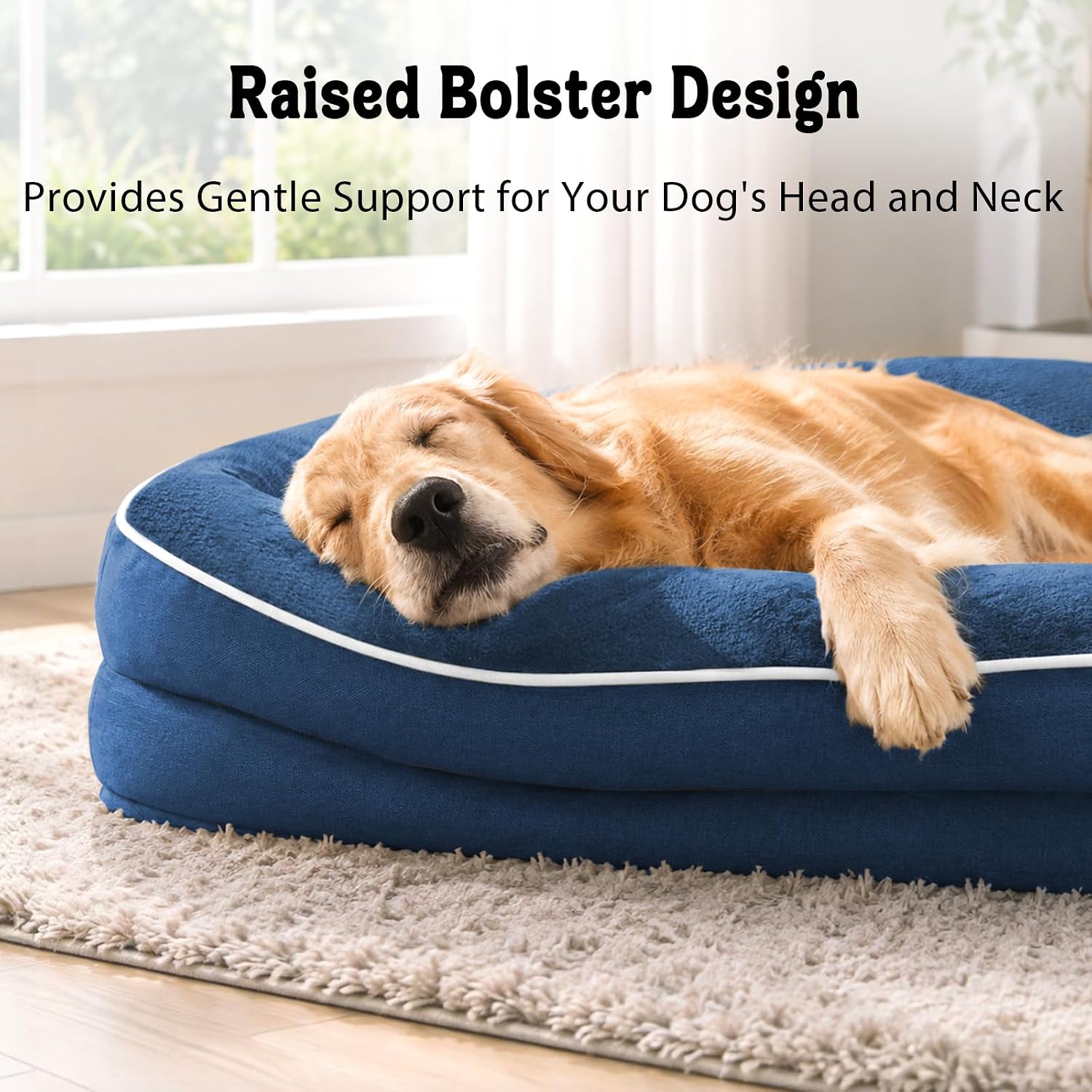 Detalle de Chez Paw Orthopedic Dog Bed, 42 x 30 Inch