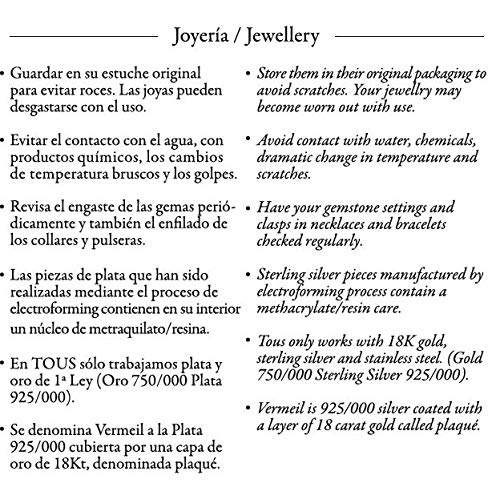 Detalle de TOUS Pulsera de Cordón para Mujer Tibet: rodonita y perlas cultivadas (0,6 cm) en Longitud 12–15,5 cm