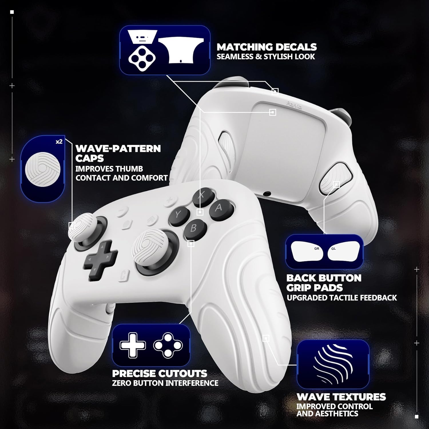 Thumbnail 6 de PlayVital Nintendo Switch 2 Pro Controller Case 🕹
