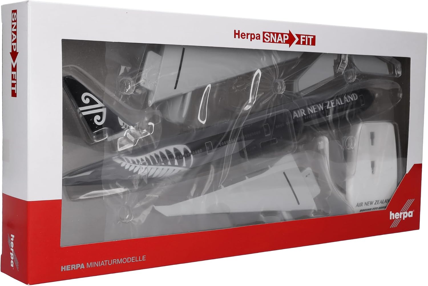 Detalle 1 de Herpa 612777 Air New Zealand Boeing 777-300ER ZK-OKQ „All Blacks” 1:200