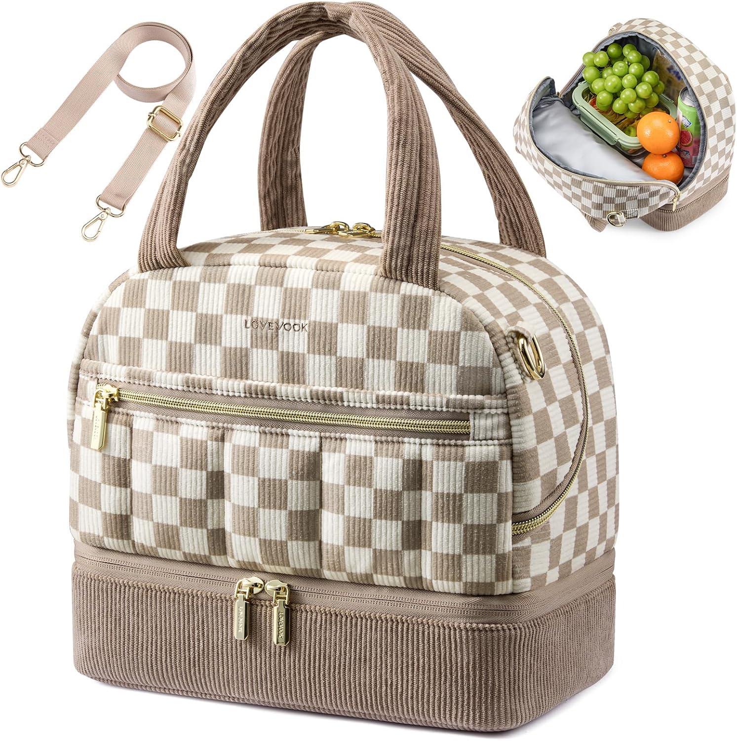 Detalle de LOVEVOOK Insulated Lunch Bag 22-can capacity