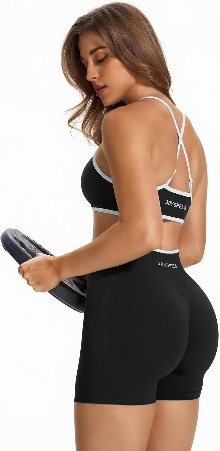 Thumbnail 4 de JOYSPELS Gym Shorts for Women UK: Seamless Scrunch Bum, High Waist Activewear