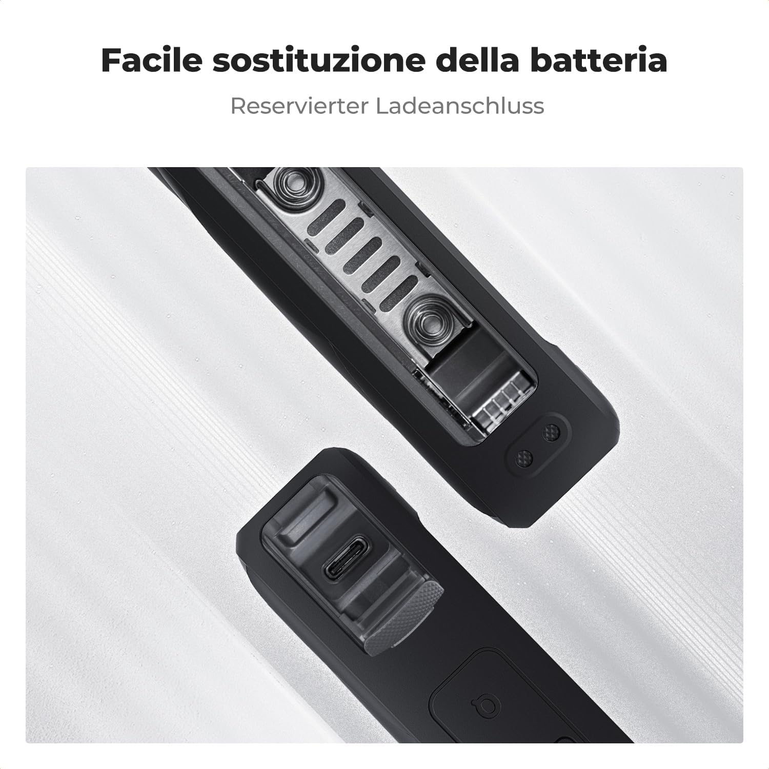 Detalle de K&F Concept Custodia in Silicone Nero per Insta360 X5 – protezione morbida con copriobiettivo incluso