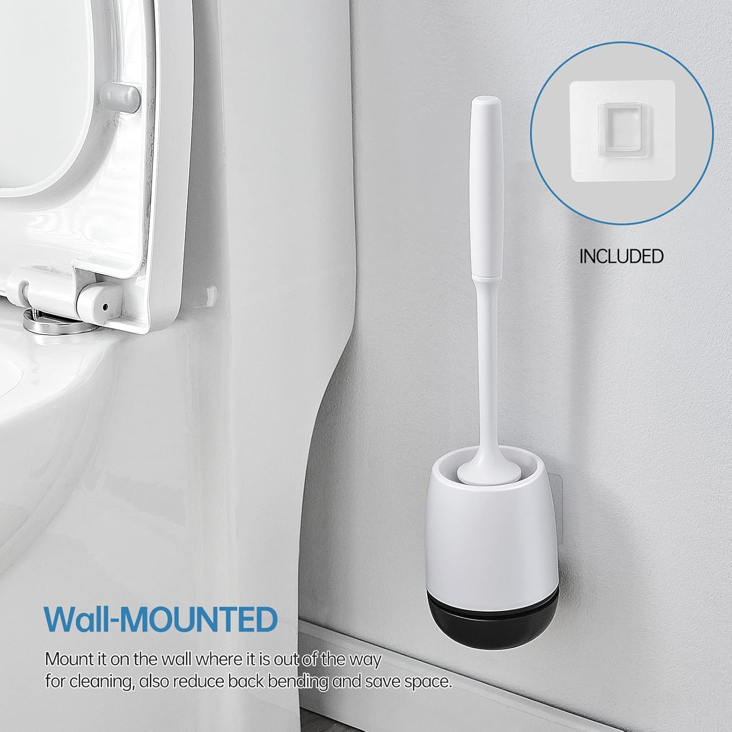 Thumbnail 6 de Toilet Brush Set with Holder Black Head