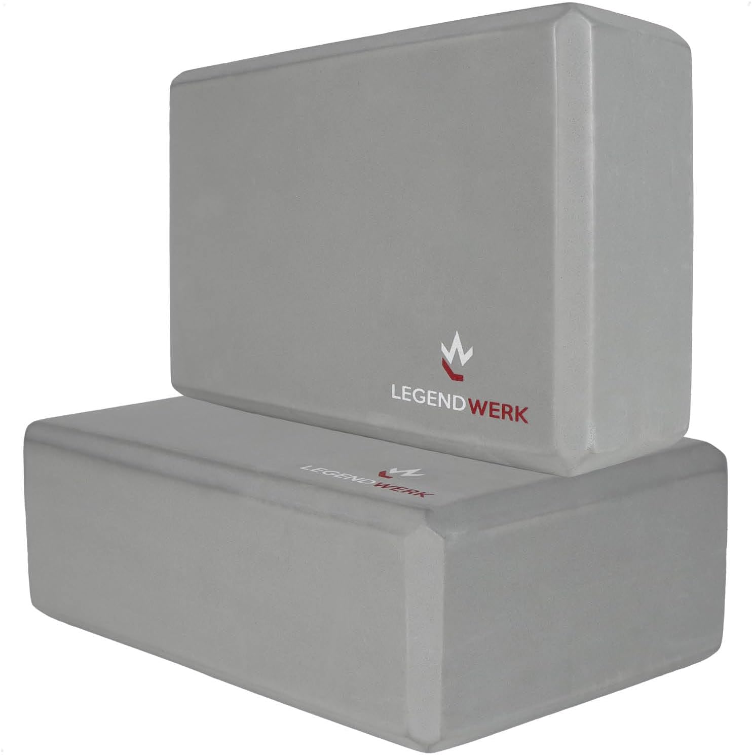 Legendwerk Yoga Block robusto e antiscivolo – confezione doppia in EVA, 23x15x7,5 cm
