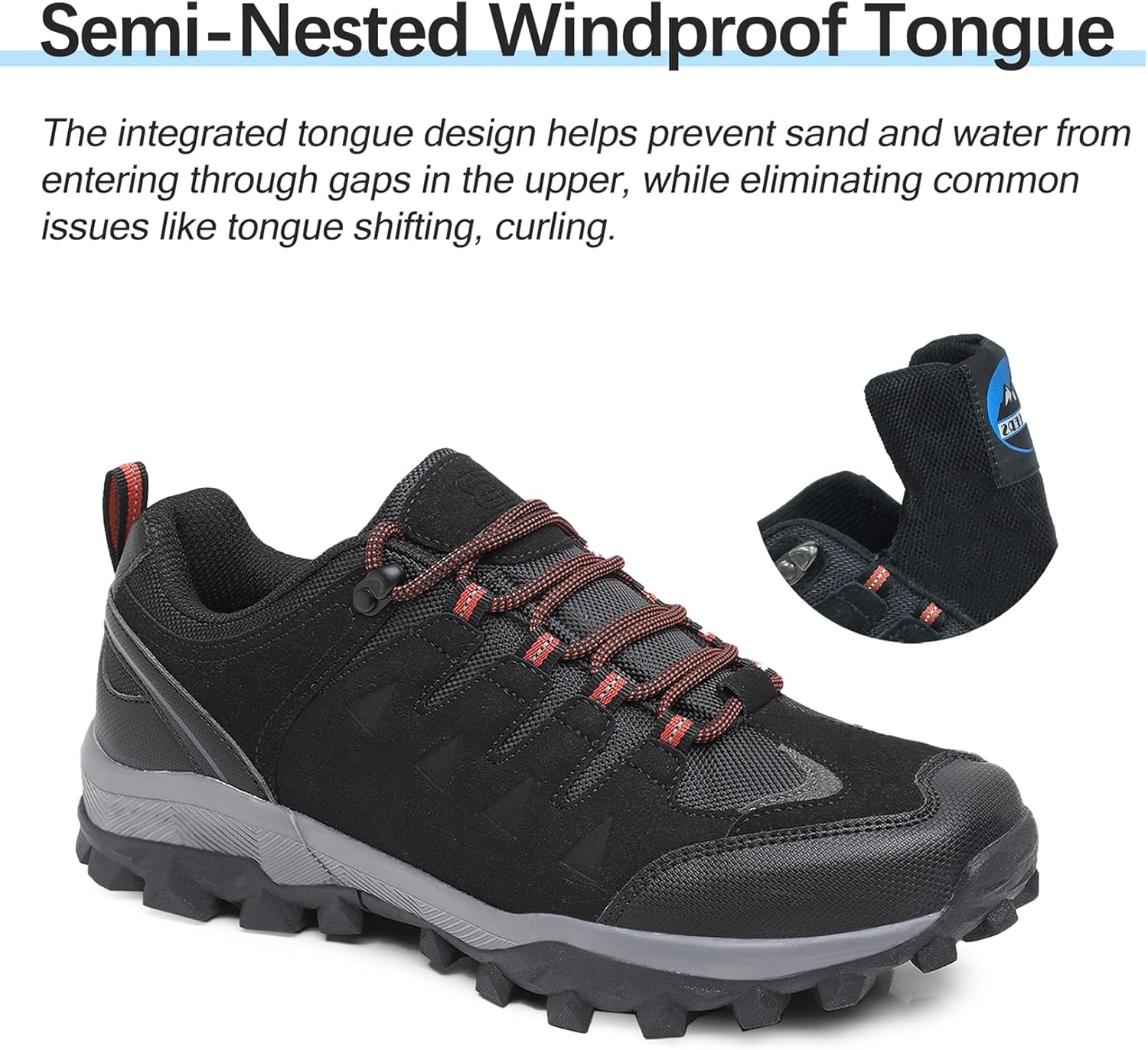 Thumbnail 2 de TRAILBLITZ Walking Shoes for Men: Lightweight, Non-Slip Hiking Boots