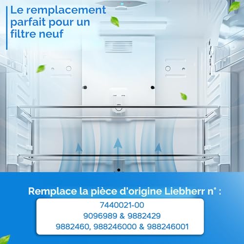 Thumbnail 3 de Filtre à charbon actif pour réfrigérateur Liebherr – 1E, remplacement BioFresh/FreshAir