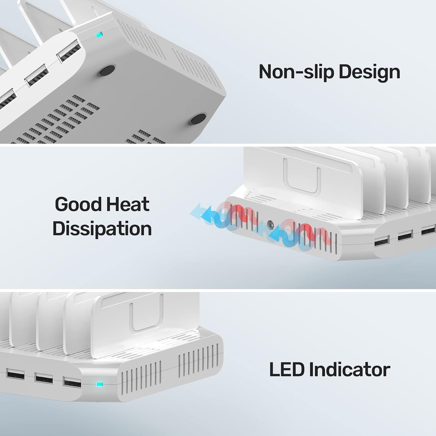 Thumbnail 6 de Unitek Station de charge USB 10 ports 60W avec SmartIC