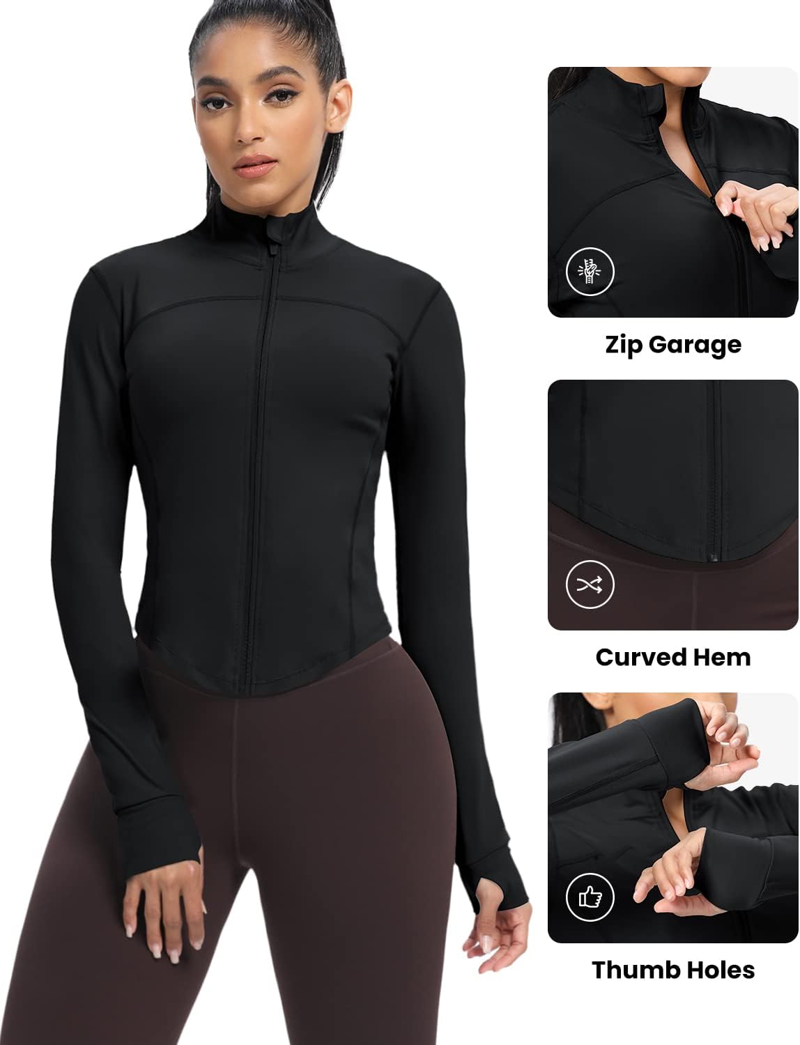 Thumbnail 4 de AVGO Cropped Running Jacket 87% Nylon