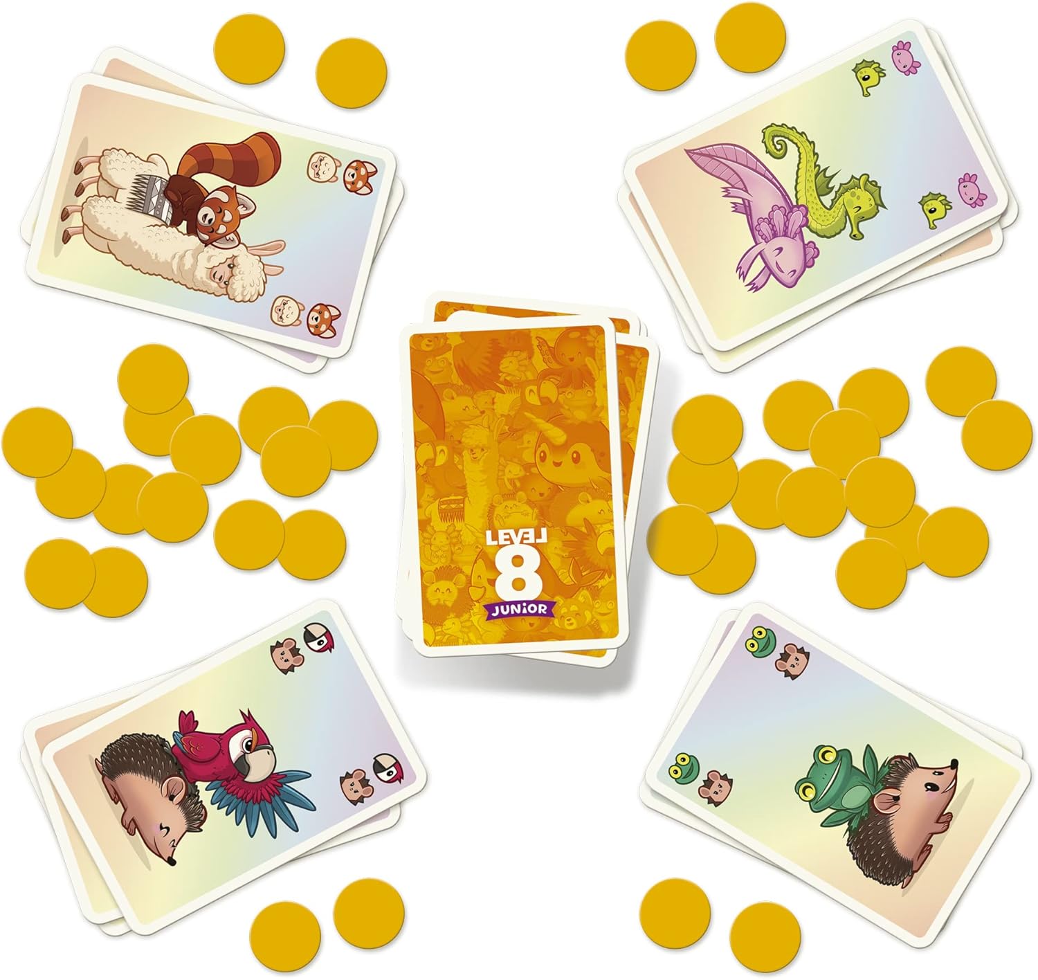 Detalle de Ravensburger Level 8 Junior – Jeu de Cartes familiales (2–5 joueurs, dès 6 ans)