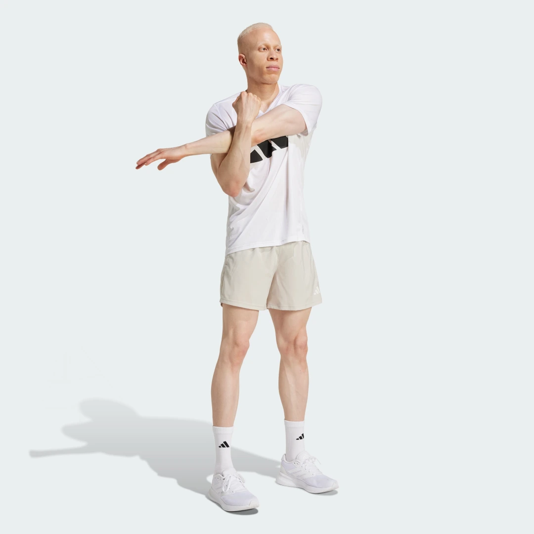Thumbnail 2 de Pantalón corto Own The Run de Adidas – Beige