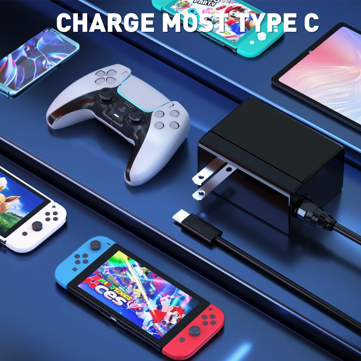 Thumbnail 1 de Charger for Nintendo Switch 5FT