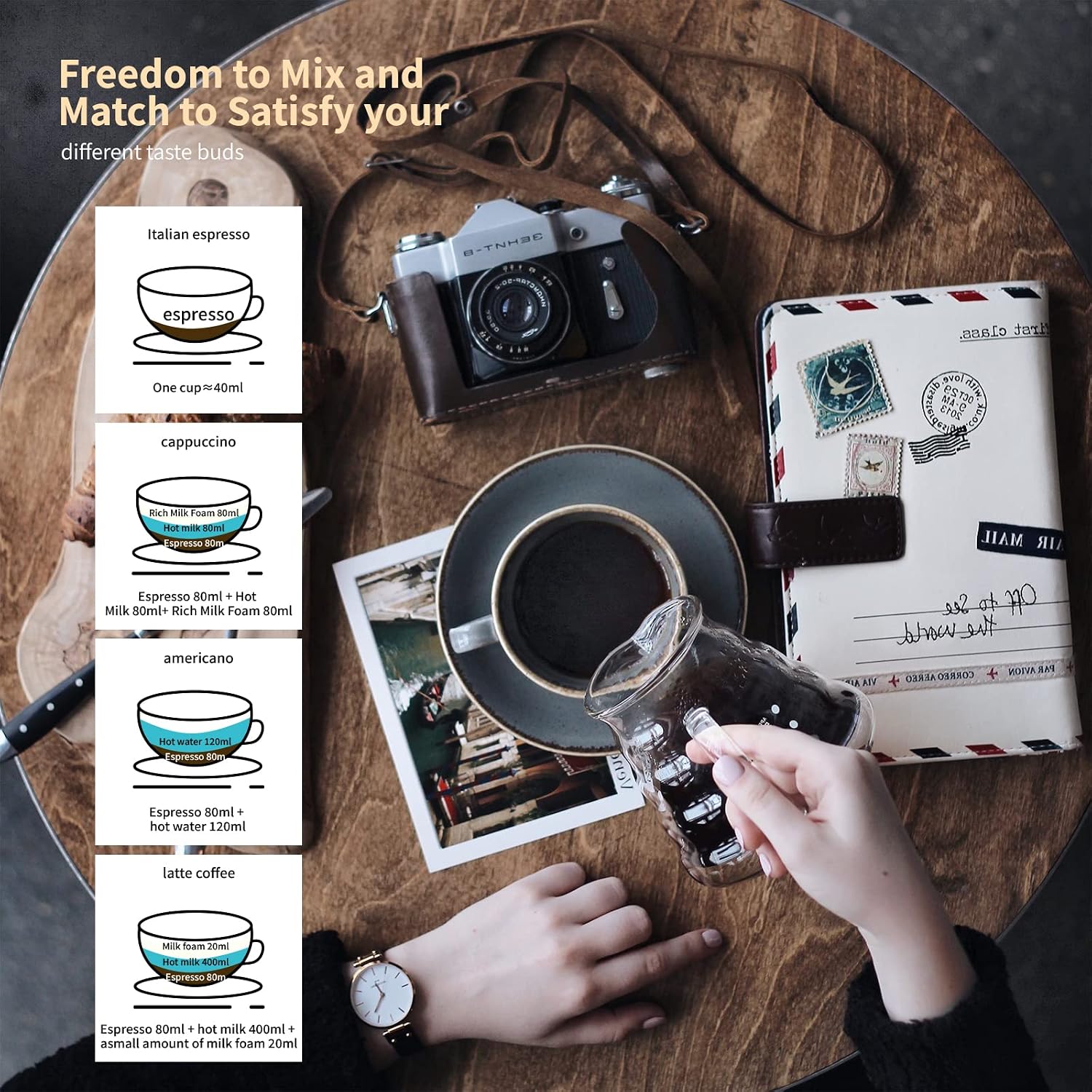 Thumbnail 5 de LAOION Cuban Coffee Maker: 6- or 3-Cup Electric Moka Pot for Rich, Traditional Espresso