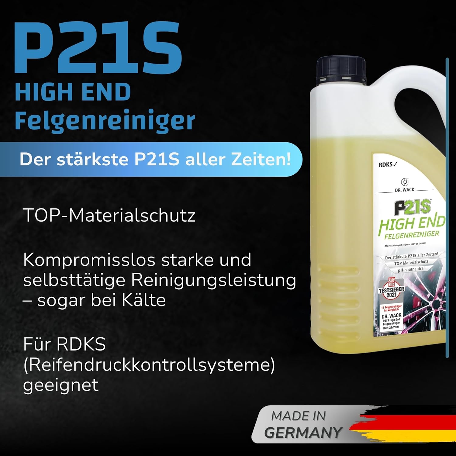 Thumbnail 1 de DR. WACK P21S HIGH END Felgenreiniger 2 Liter – Gel-Formel, Wirkindikator & hautneutral