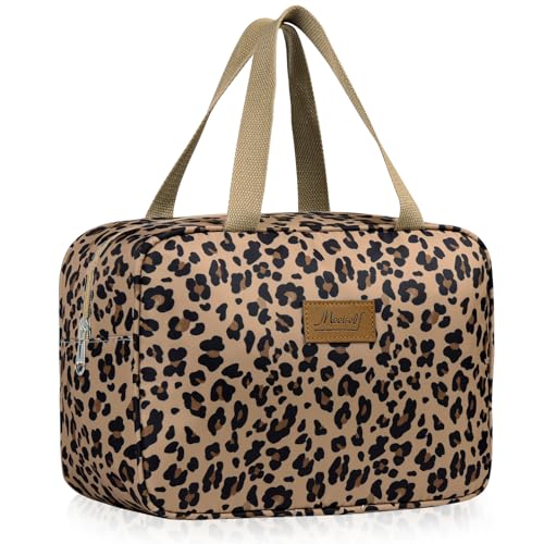 Detalle de Aucuu Trousse de Toilette Femme Grande – Trousse de Maquillage avec Poignée, Étanche et Portable
