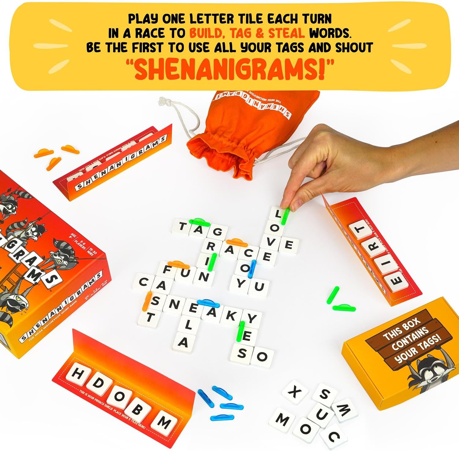 Detalle 2 de Shenanigrams Mega-Mischievous word game ๐ฒ
