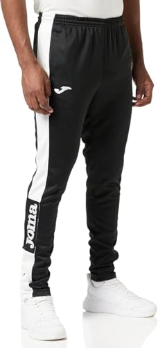 Detalle de Joma Championship IV Pantalones - Hombre, Negro/Blanco, 4XS