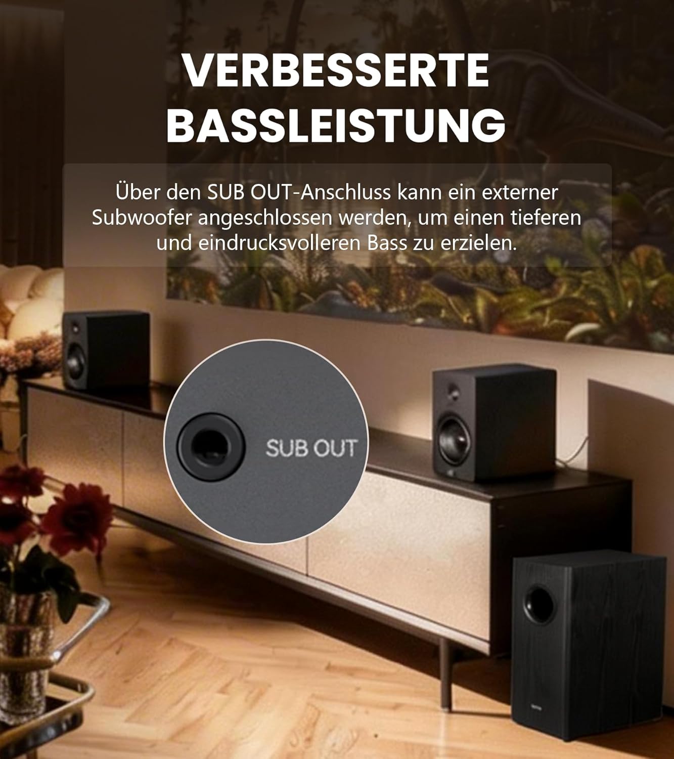 Thumbnail 6 de Edifier M90 Regal-Lautsprecher – 100 W RMS, Hi-Res, Bluetooth 6.0, HDMI eARC/Optisch/USB-C/AUX
