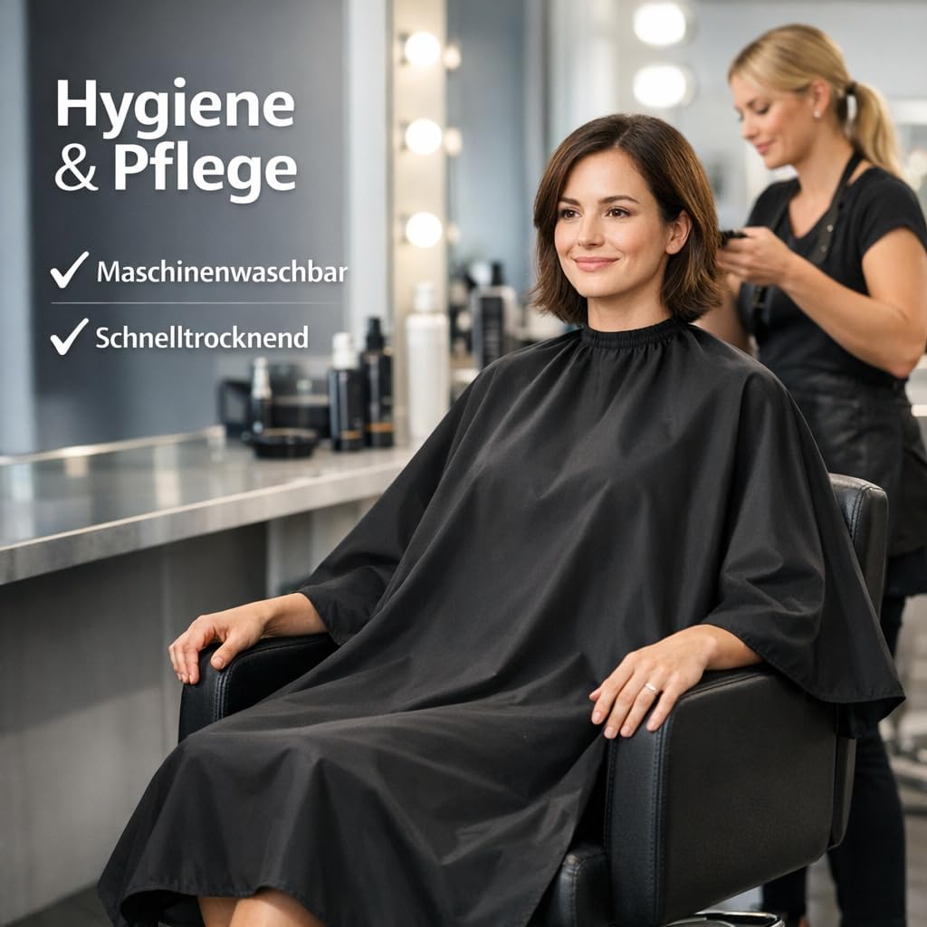 Detalle 2 de IC-collection Professionelle Haarschneideumhang 126×146 cm ✂