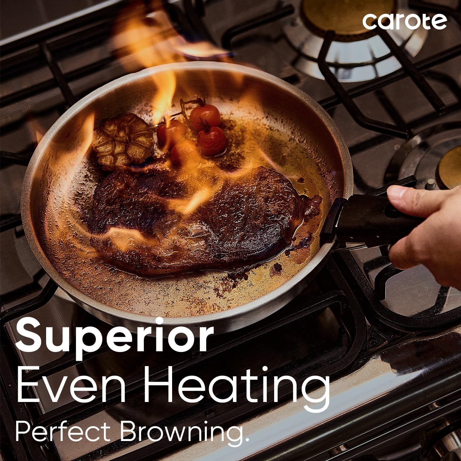 Thumbnail 4 de CAROTE Pots and Pans Set (15 pcs) with Detachable Stainless Steel Handles