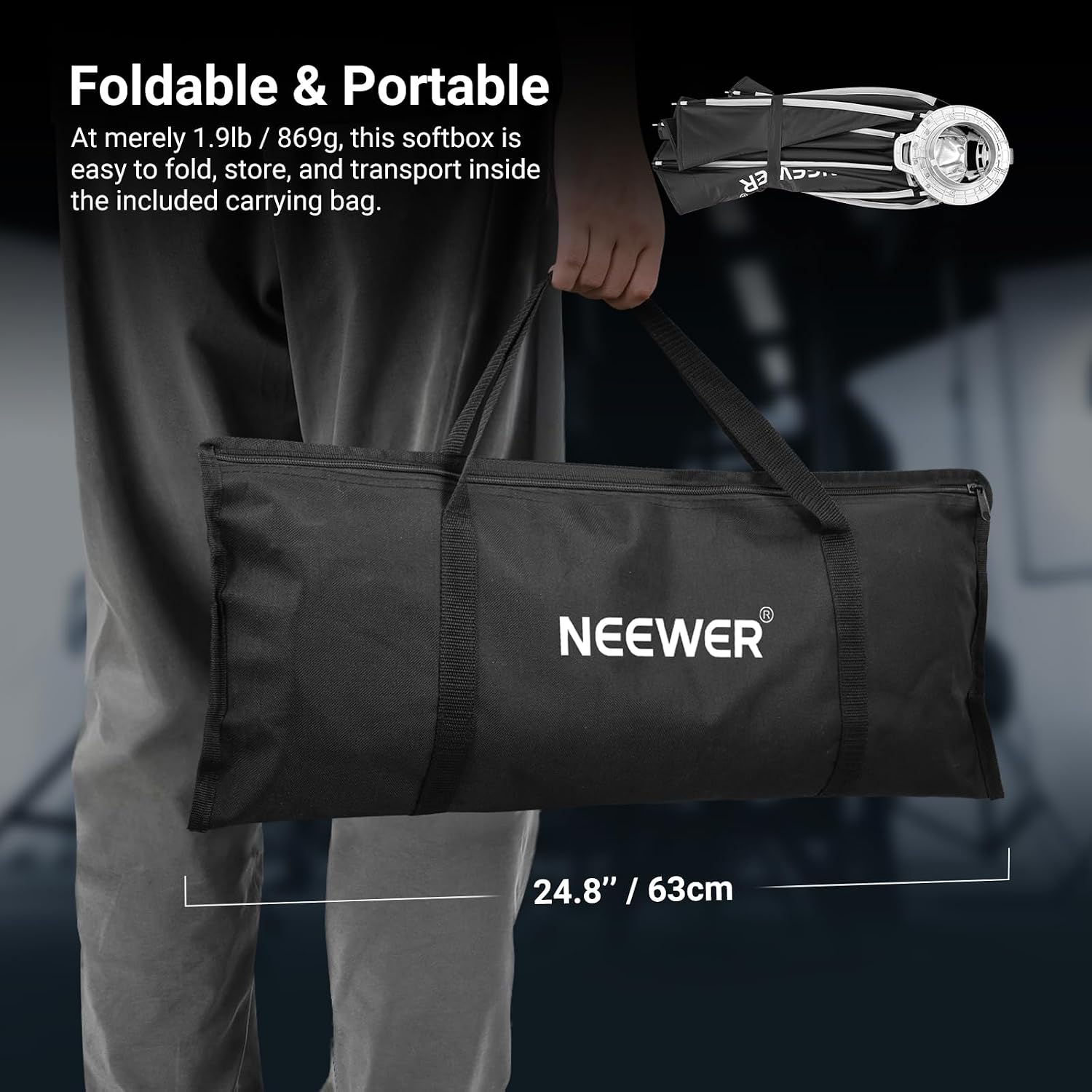 Thumbnail 6 de Neewer 25.6in Octagonal Softbox for Bowens