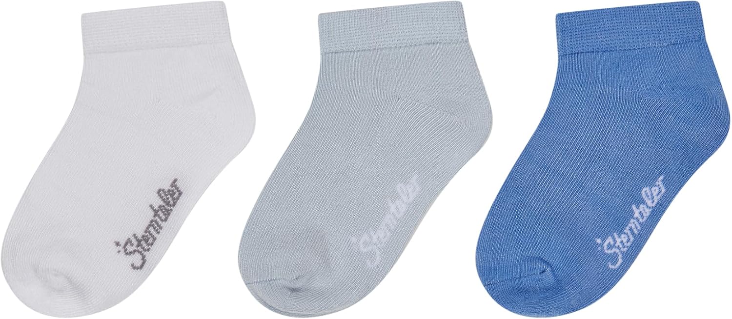Thumbnail 6 de Sterntaler Sneaker Socken 3er Uni – Lot de 3 paires pour bébé, coton-viscose de bambou