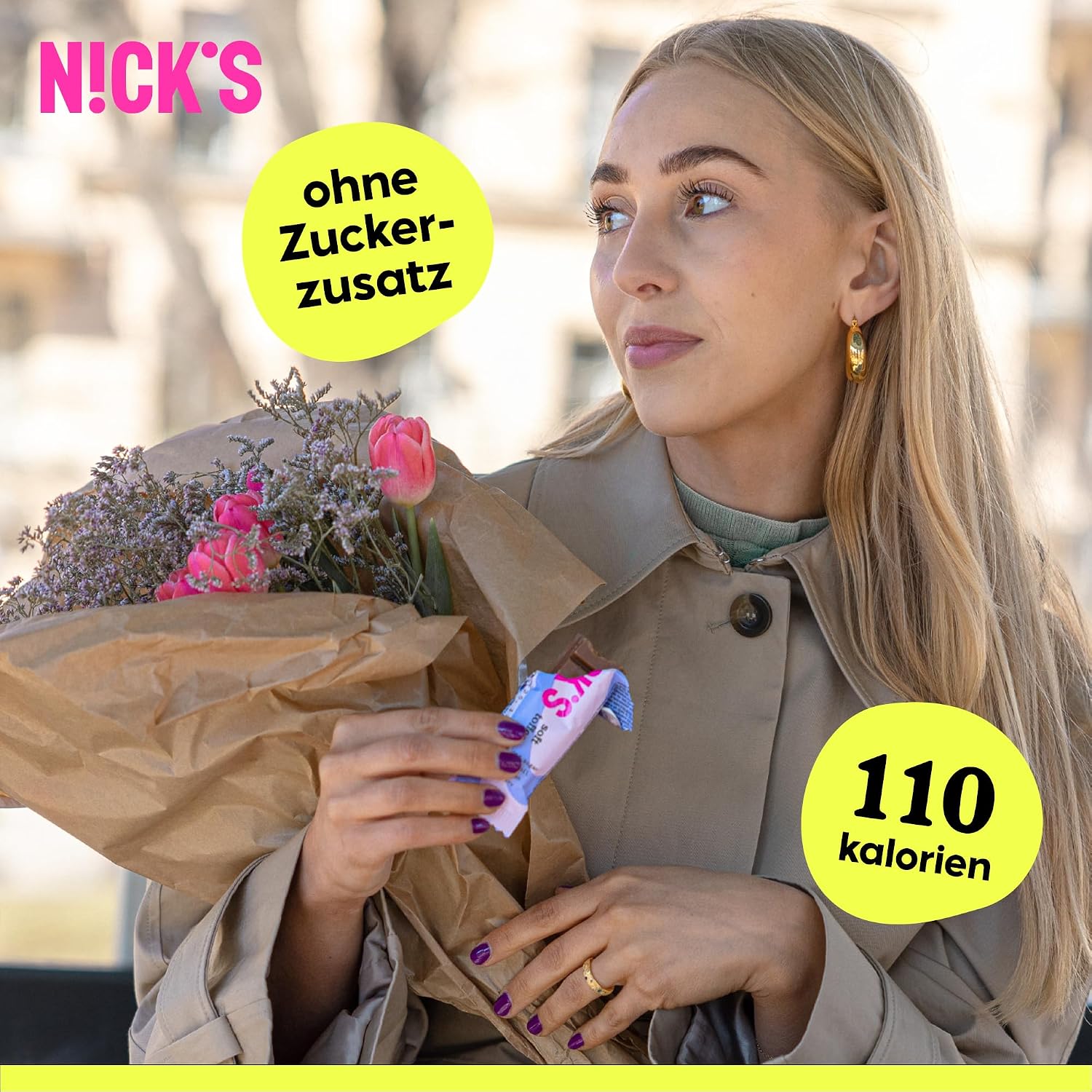 Detalle 1 de NICKS Keto Riegel Soft Toffee 110 kcal 🍫