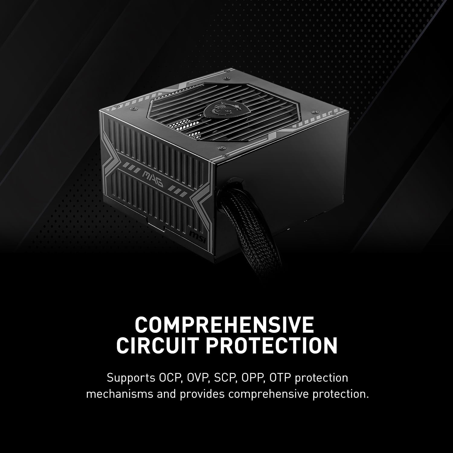 Detalle 2 de MSI MAG A650BN – Alimentation ATX 650W, Bronze (80 Plus Bronze)