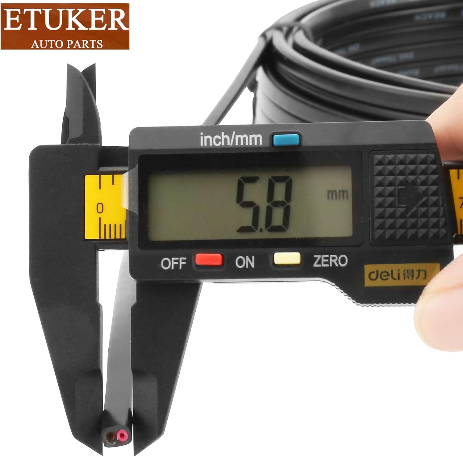 Detalle de ETUKER Fahrzeugkabel 2-adrig 5 m, 2x0,75 mm² – Anhänger- und Fahrzeugleitung
