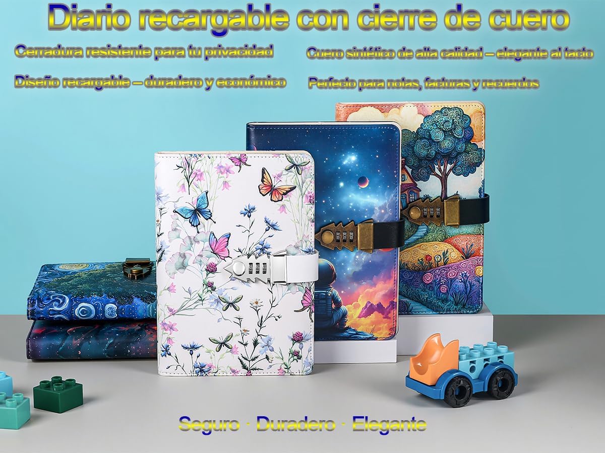 Thumbnail 4 de HwxBen cuaderno con candado A5 244 páginas