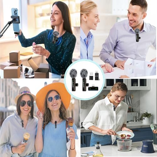 Thumbnail 5 de XIXIXIAXIA Wireless Lavalier Microphone for iPhone, Android & iPad