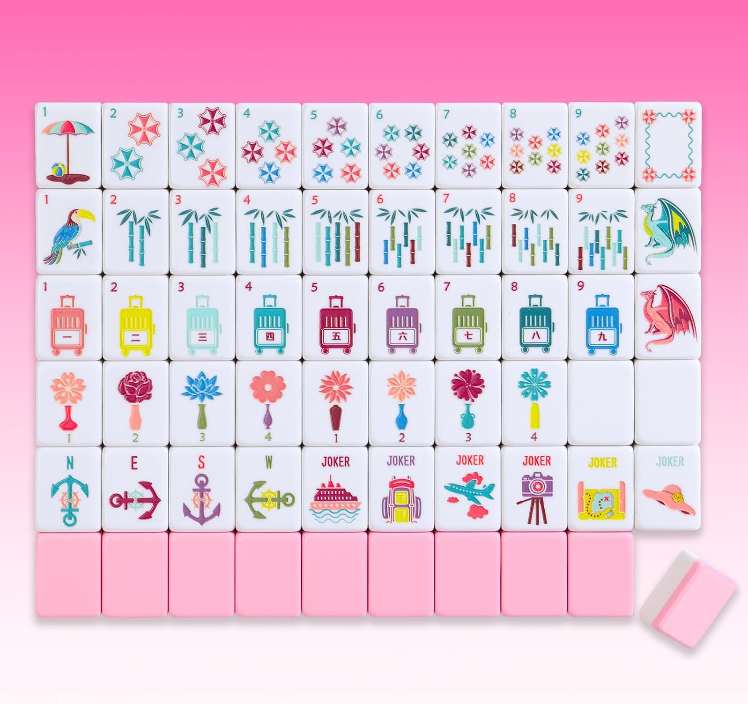 Detalle de My Mahjong Trove American Mahjong Set, 1.2-inch Tiles