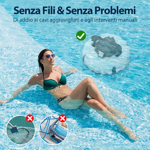 Thumbnail 1 de Vozascly (2026 Nuovo) S1 Robot Piscina Fuori Terra – Batteria Doppia Azionamento, Autonomia 130 min