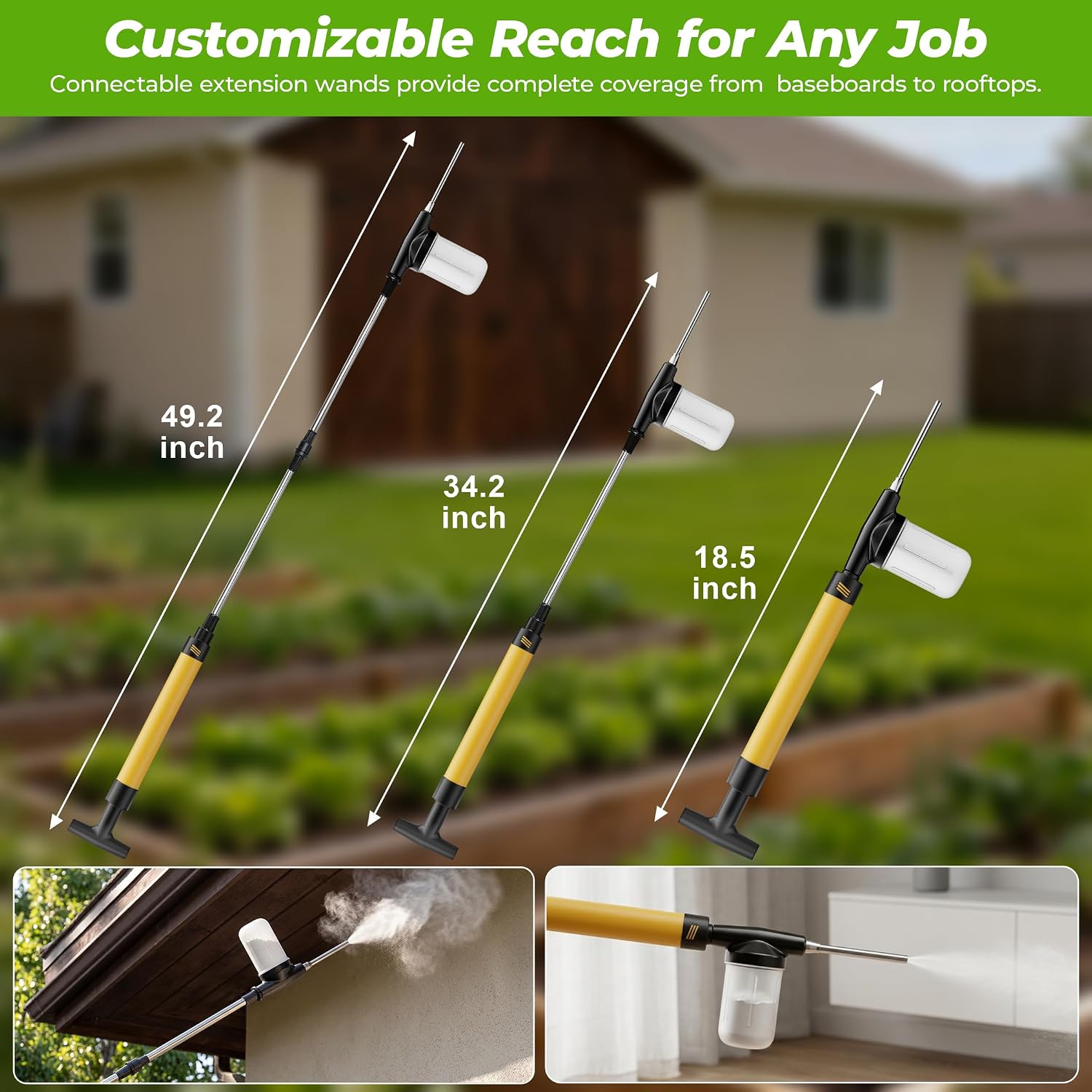 Detalle 2 de Manual Powder Duster with 4 FT Extension Pole