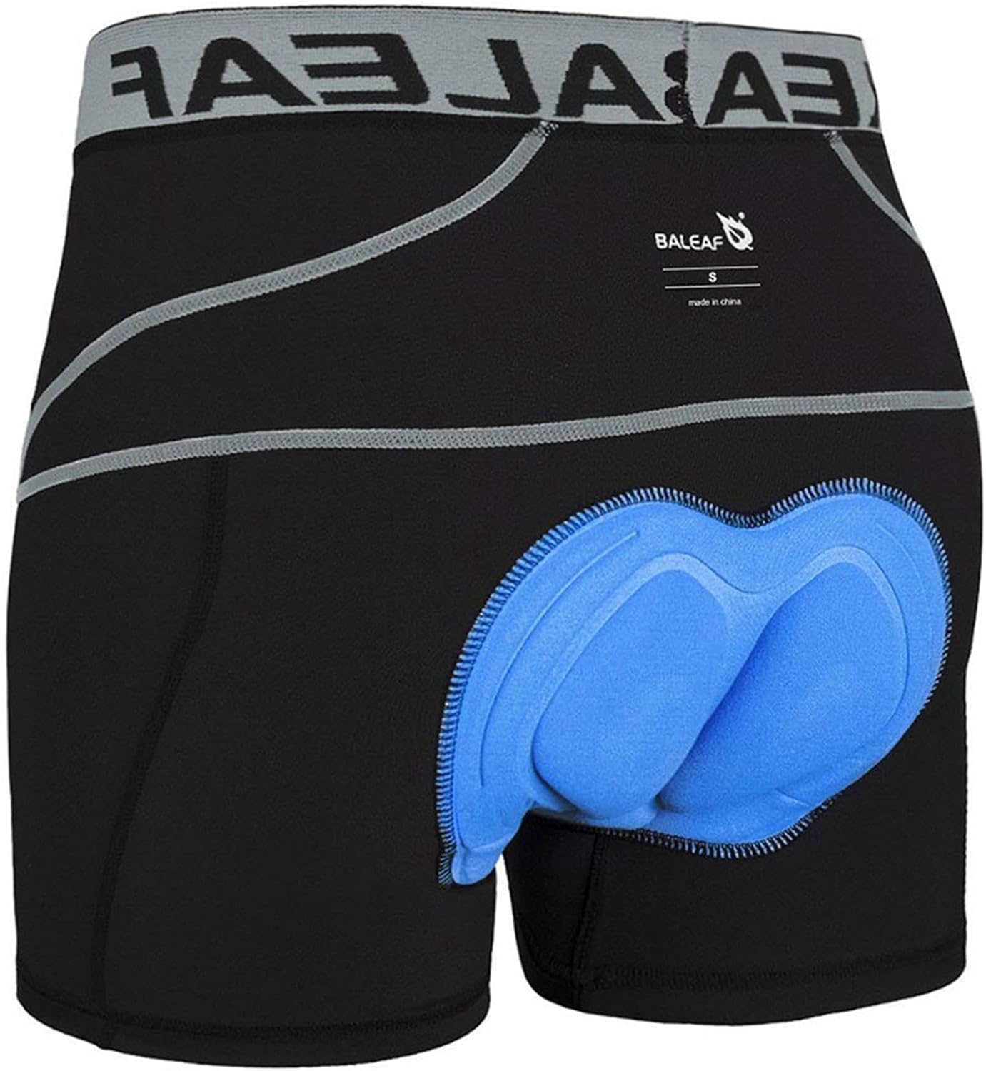 Detalle de baleaf Herren-Radunterhose mit 3D-Sitzpolster und Flachnähten – gepolsterte Radlershorts für Radtouren
