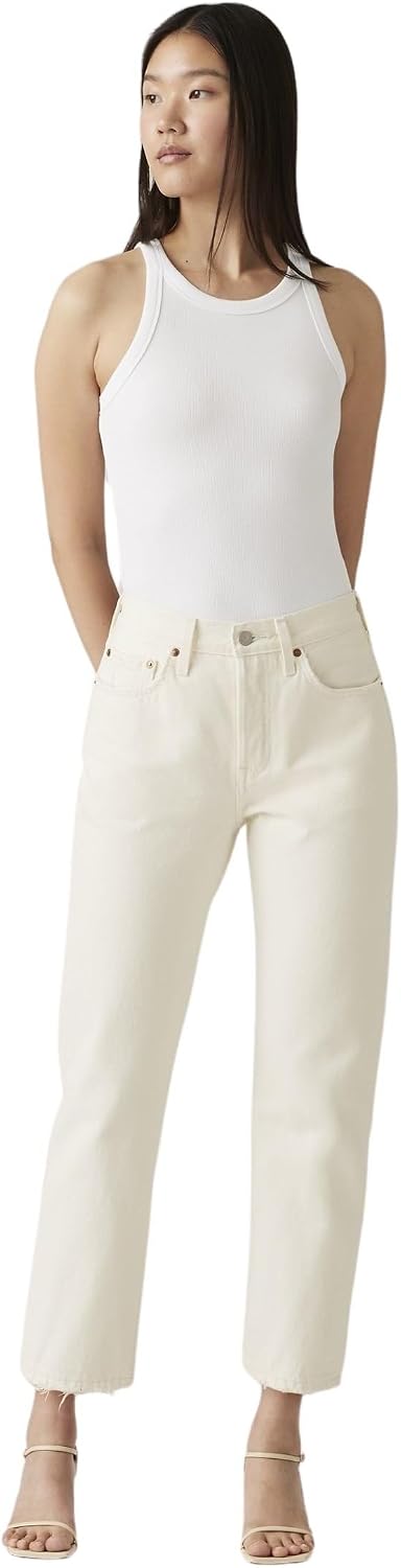 Detalle de Levi's 501 Crop Donna - Jeans a gamba dritta corti, comfort e stile senza tempo