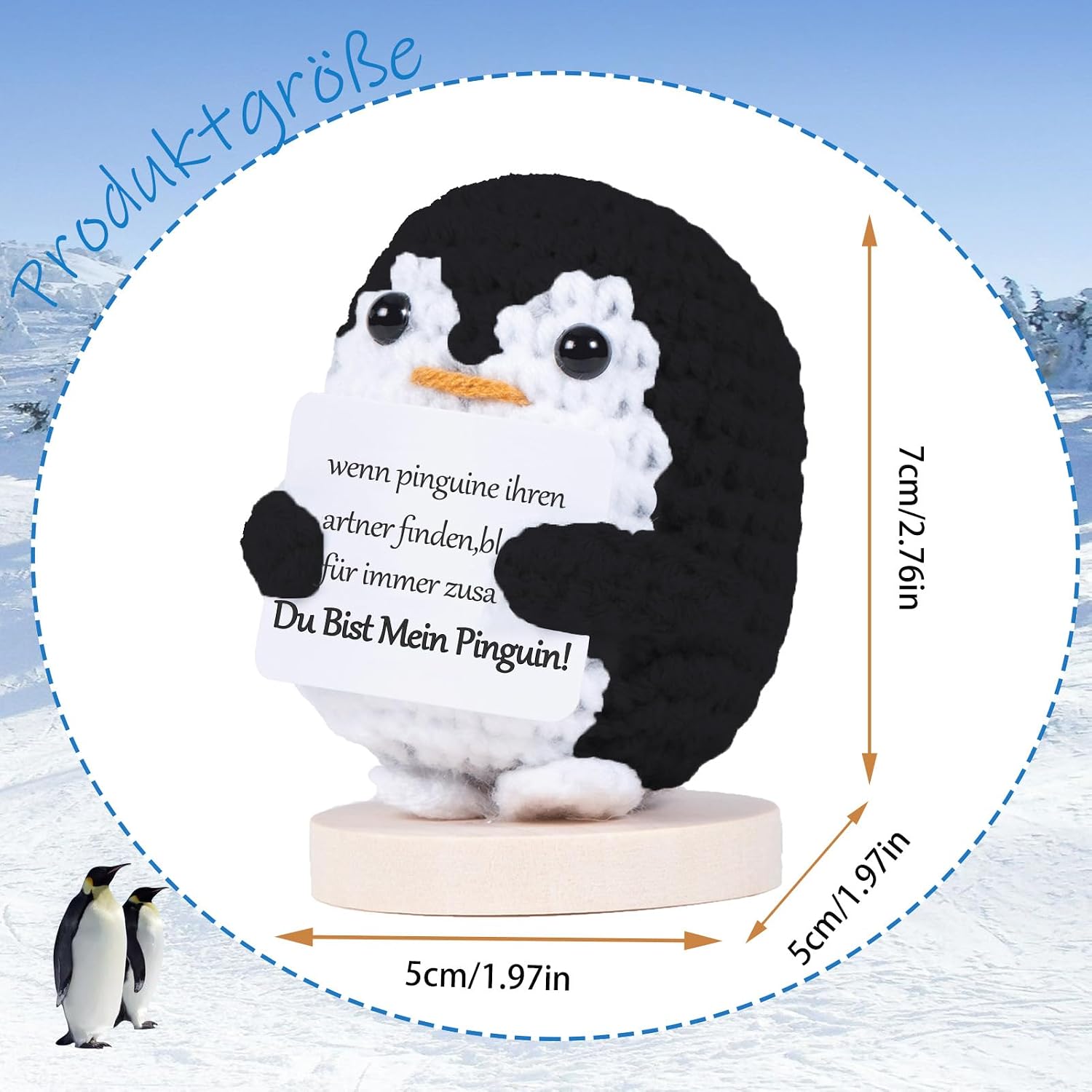 Thumbnail 1 de BOAITE Ich Liebe Dich Pinguin Geschenk