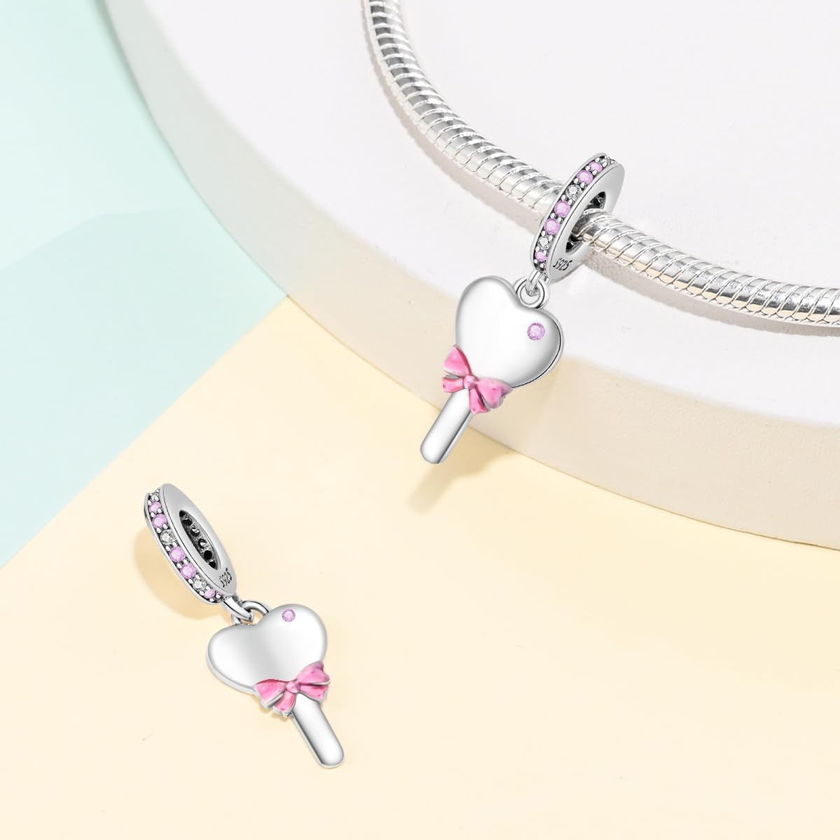 Thumbnail 1 de LNQOBU Charm-Anhänger aus 925 Sterling Silber (mit Cubic Zirconia) für Armbänder & Ketten