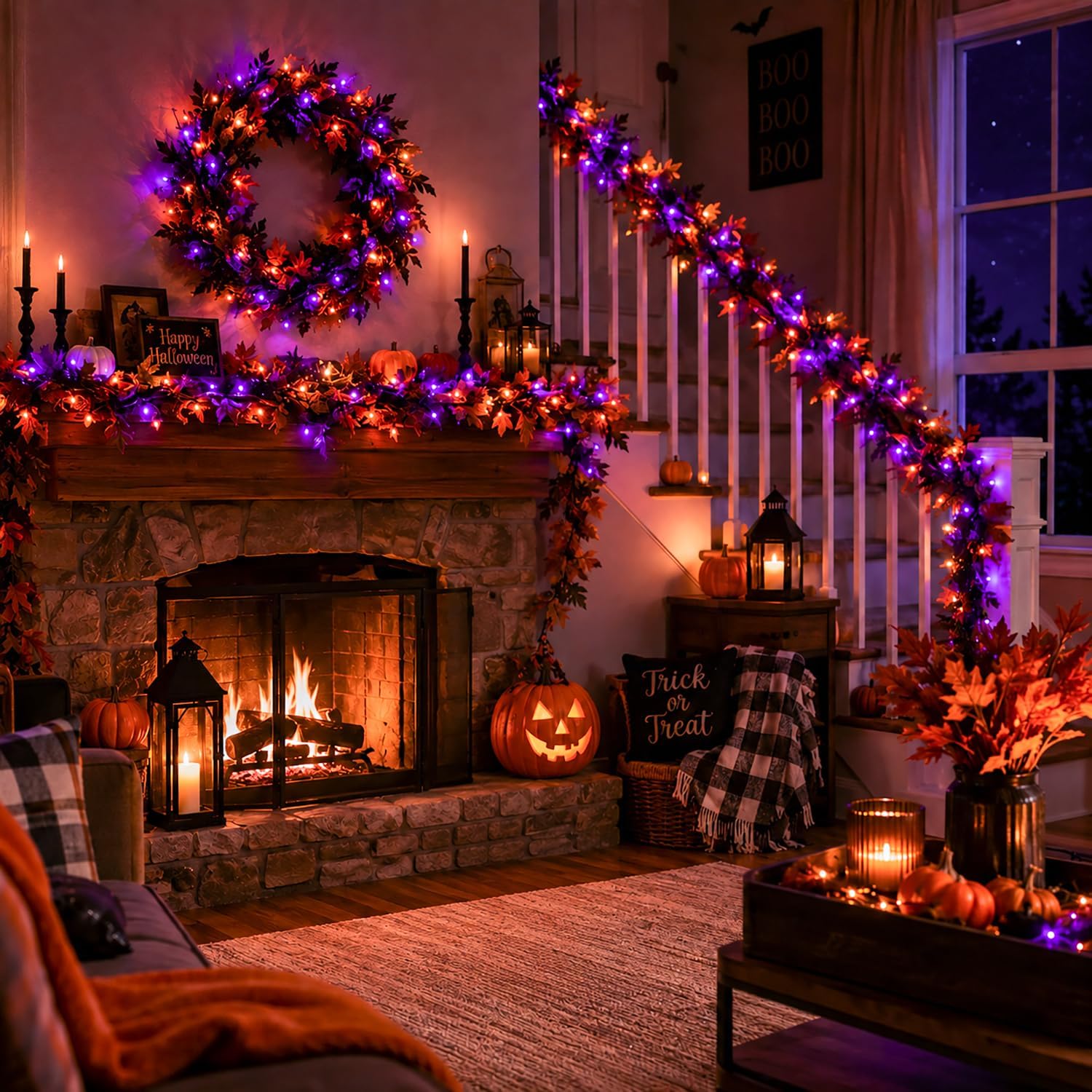 Detalle de Nisocy Halloween String Lights, 100FT